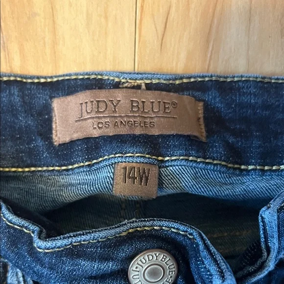 Judy Blue Midnight Blue Wide Leg Jeans - Picture 2 of 4